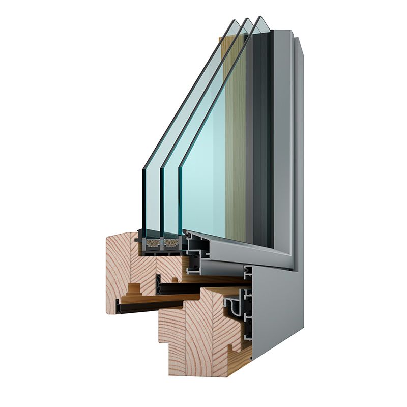 Dřevohliníková okna IV96 Linear